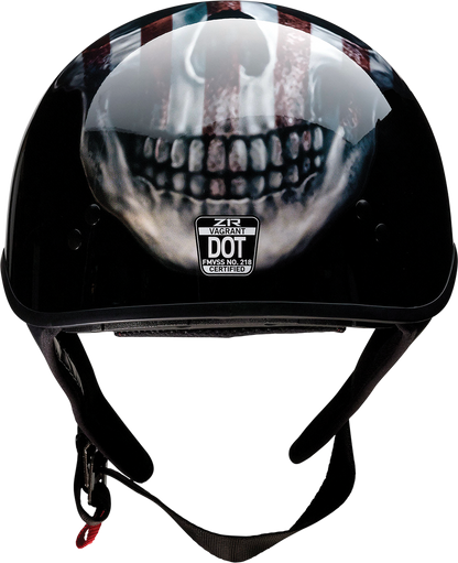 Z1R, Z1R Vagrant Helmet USA Skull Black Medium - Part 0103-1309