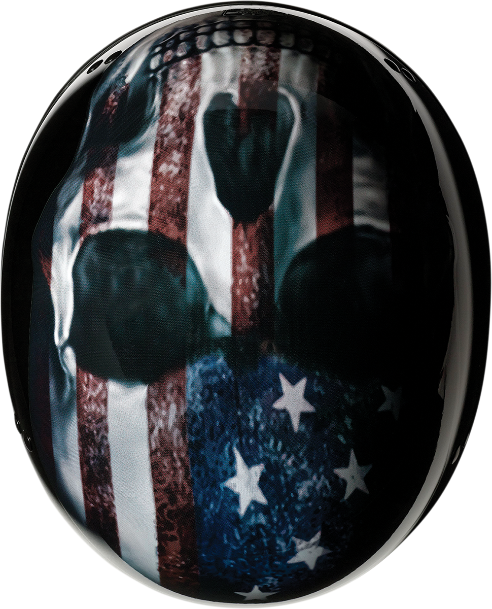 Z1R, Z1R Vagrant Helmet USA Skull Black Medium - Part 0103-1309