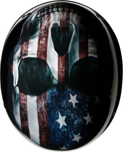 Z1R, Z1R Vagrant Helmet USA Skull Black Medium - Part 0103-1309