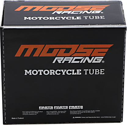 Moose Offroad 14-inch standard inner tube with TR-4 valve stem, model M20018, designed for off-road tires and rugged use.