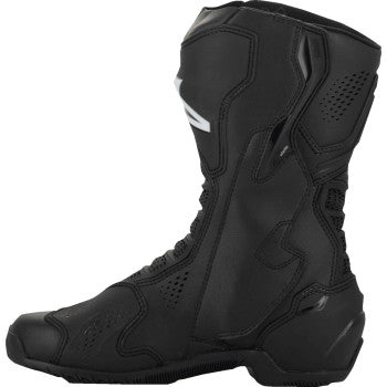 Alpinestars Stella SMX-6 V3 vented motorcycle boots in black, US size 6, with protective design and ventilation features.