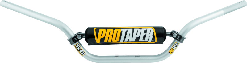 ProTaper SE ATV high handlebar in silver with ergonomic grips and mounting hardware for off-road motorcycles.
