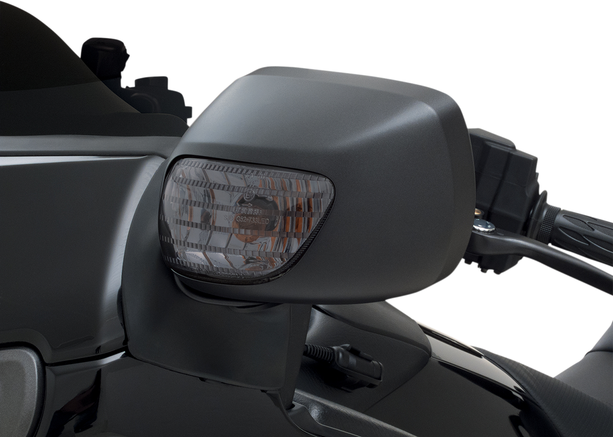 SHOW CHROME Front Turn Signal - 01-19 GL 1800/13-16 F6B - Smoke 52-733SK - Howling Moto