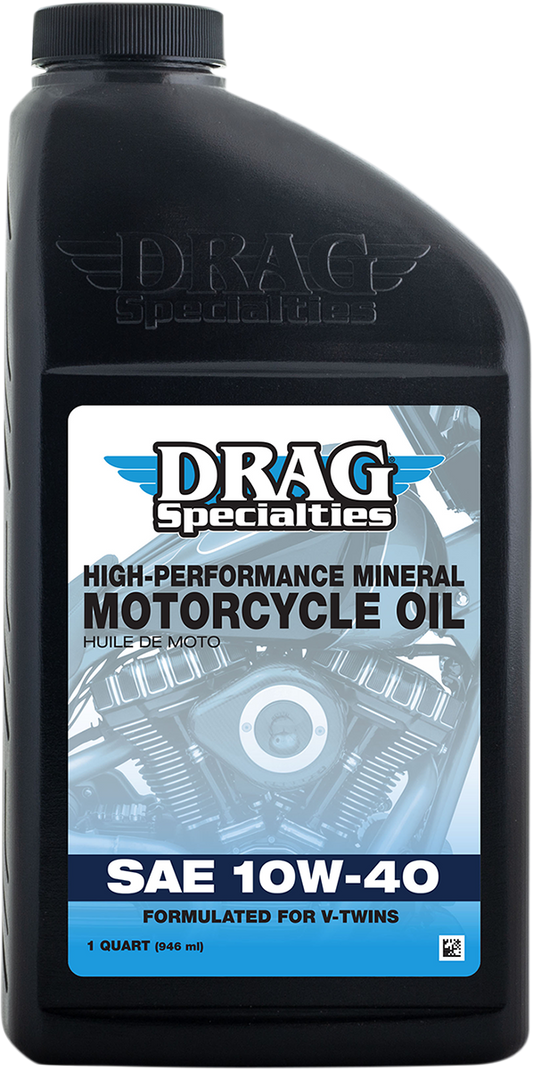 DRAG SPECIALTIES OIL, Drag Specialties Oil Engine Oil 10W-40 - 1 Quart by Drag Specialties (Part No. 198918)
