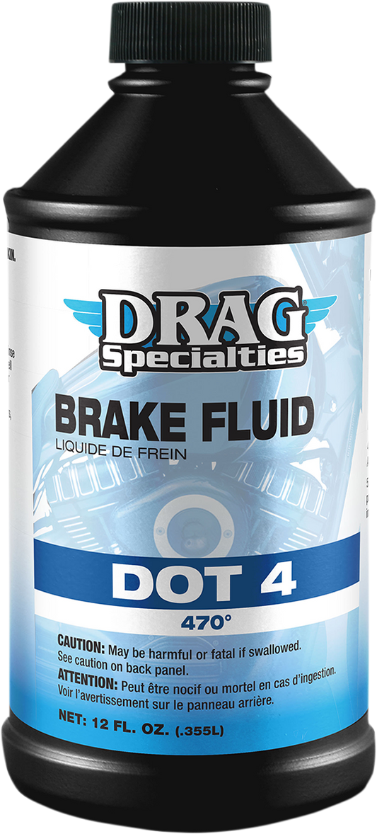 DRAG SPECIALTIES OIL, DRAG SPECIALTIES OIL DOT 4 Brake Fluid - 12 fl oz. Part 200184