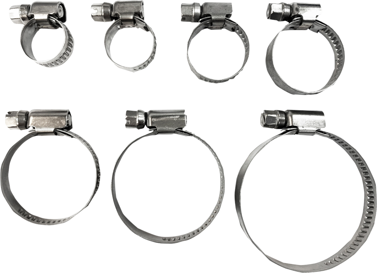 PARTS UNLIMITED Hose Clamps T03-6251-10, 8-12 mm size, corrosion-resistant 316 stainless steel, 10-pack for secure hose connections