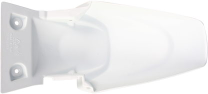 Acerbis rear fender in white for Kawasaki KLX110, compatible with 2010-2017 models, designed for motorcycle body protection.