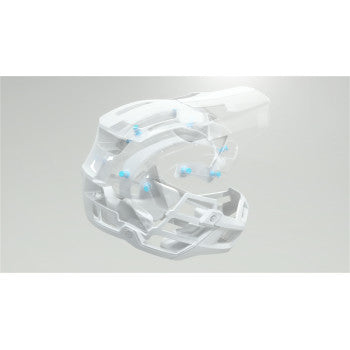 Gray 100% Altec bicycle helmet by Bill's Exhausts with Fidlock closure, CPSC and CE certified, size L/XL, front view.