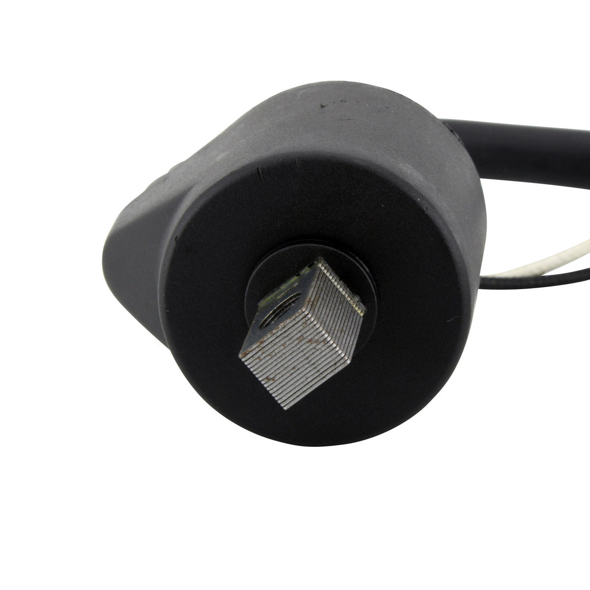 RM STATOR external ignition coil with spark plug cap for 1981 motorcycle models, part RMS060-105986, shown installed on engine.