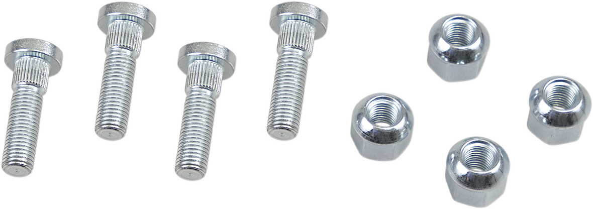 MOOSE OFFROAD wheel stud and nut kit for Honda TRX ATV, showing metal wheel studs and nuts on a white background.