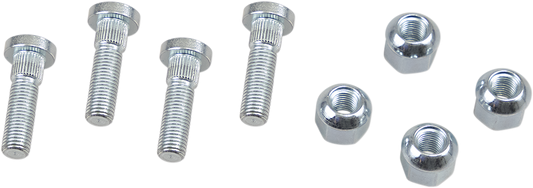 MOOSE OFFROAD wheel stud and nut kit for Honda TRX ATV, showing metal wheel studs and nuts on a white background.