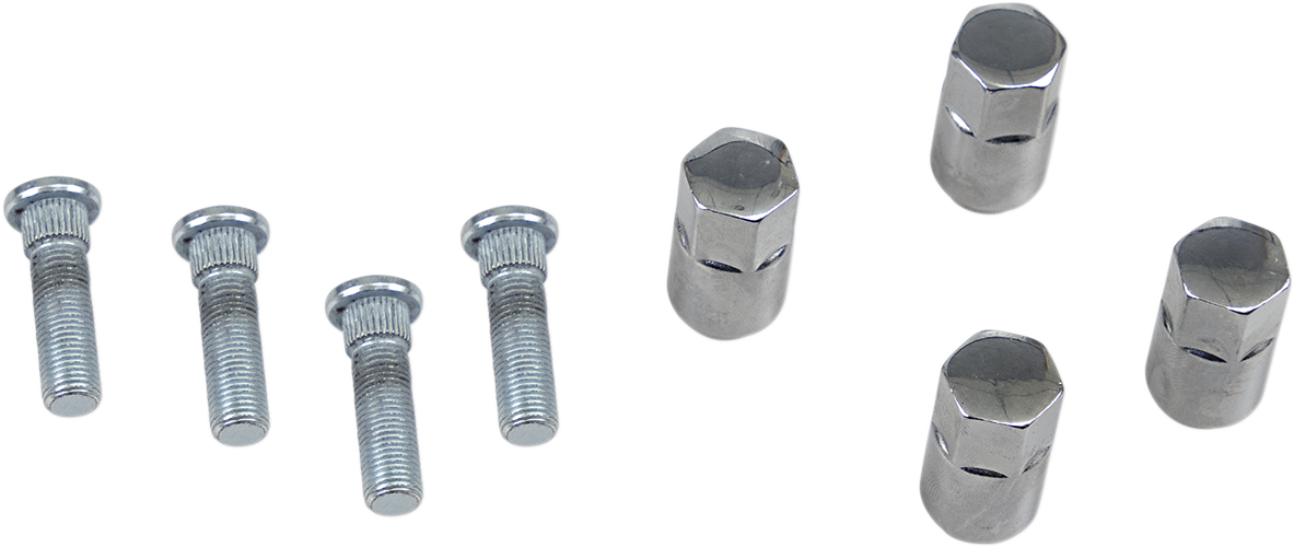 MOOSE OFFROAD Polaris wheel stud and nut kit, part 85-1096, with metal studs and nuts for off-road vehicle wheel mounting.