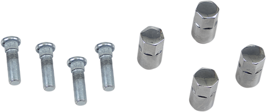 MOOSE OFFROAD Polaris wheel stud and nut kit, part 85-1096, with metal studs and nuts for off-road vehicle wheel mounting.