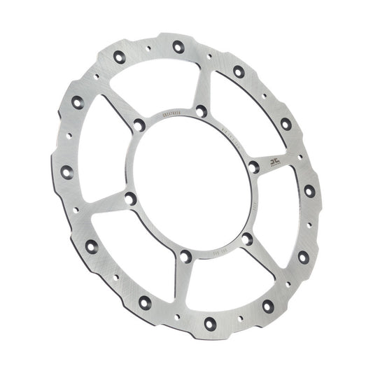 JT JTD4104SC01 front brake rotor with self-cleaning stainless steel for off-road vehicles, showing the vented rotor surface.