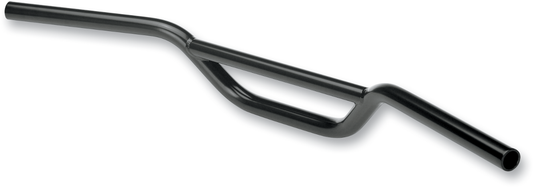 Black BILT WELL motorcycle handlebar for bikes, designed for Moto, with a sturdy and sleek appearance.