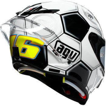AGV Pista GP RR Catalunya 2008 limited edition motorcycle helmet in 2XL size, featuring bold racing graphics and safety design.