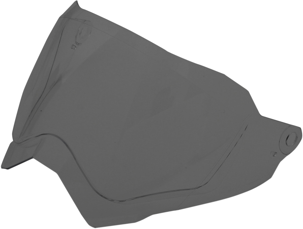Bill's Exhausts AFX FX-41DS helmet shield in dark smoke, outer visor for motorcycle helmet with tinted protective layer.