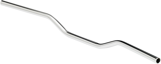 Chrome BILTWELL Tracker 7/8" handlebar for motorcycles, featuring a sleek, curved design and durable metal construction.