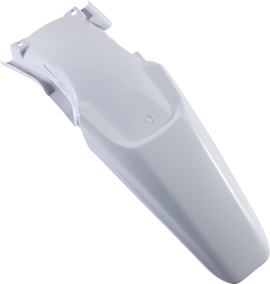 Acerbis white rear fender for motorcycle, body part with Acerbis branding, designed for durability and style.
