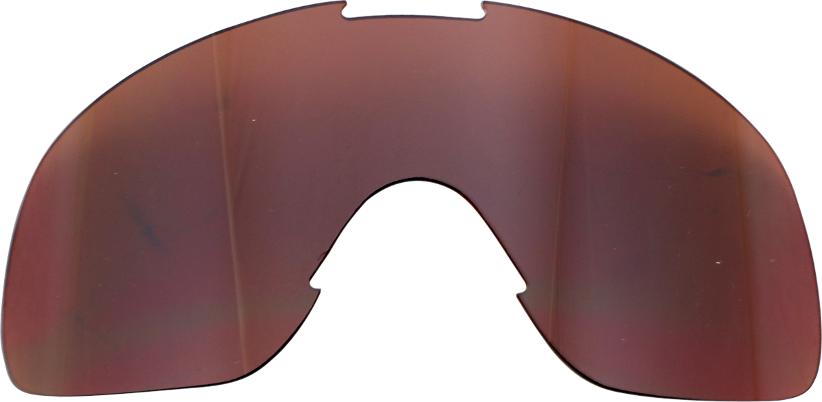 BILTWELL Overland 2.0 Lens in chrome and brown mirror finish, designed for motorcycle helmets, by Bill's Exhausts.