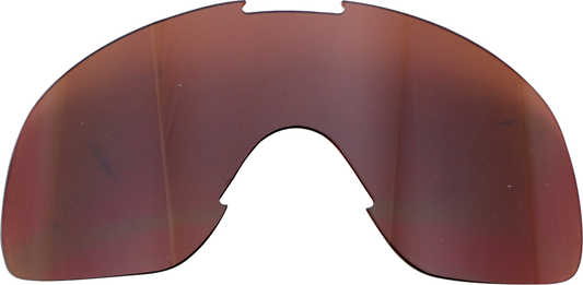BILTWELL Overland 2.0 Lens in chrome and brown mirror finish, designed for motorcycle helmets, by Bill's Exhausts.
