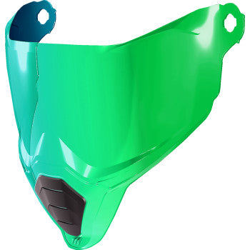 Bill's Exhausts ICON Ultrashield Ultraflite shield in Cashmoney Green 0130-1395, showing its sleek, lightweight shield design.