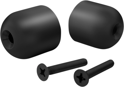 Bill's Exhausts CAN-AM chrome handlebar end weights for engine, featuring sleek design and durable construction.