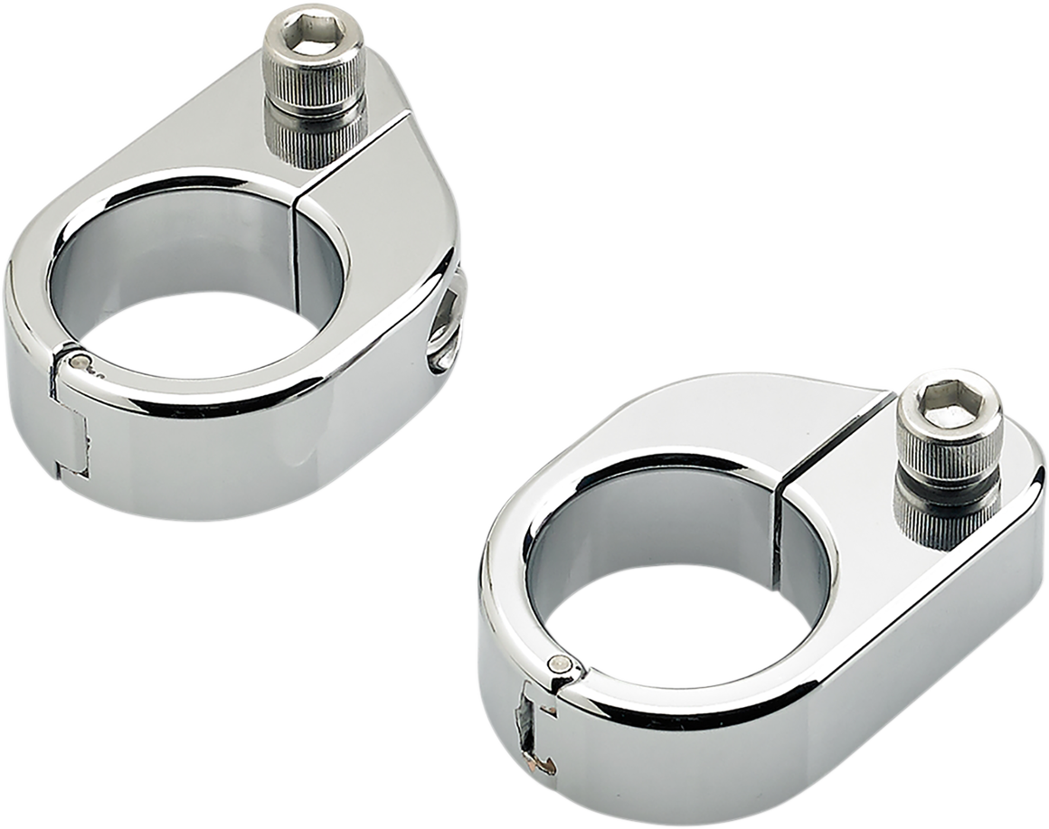 BILTWELL O/S Speed Clamps - Chrome - Straight 6907-105 - Howling Moto