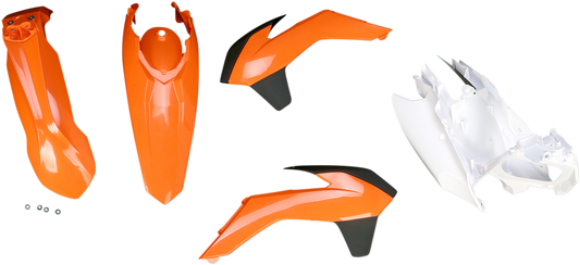 Acerbis OEM 2014 standard replacement body kit for motorcycles, featuring durable plastic body panels in black with brand decals.