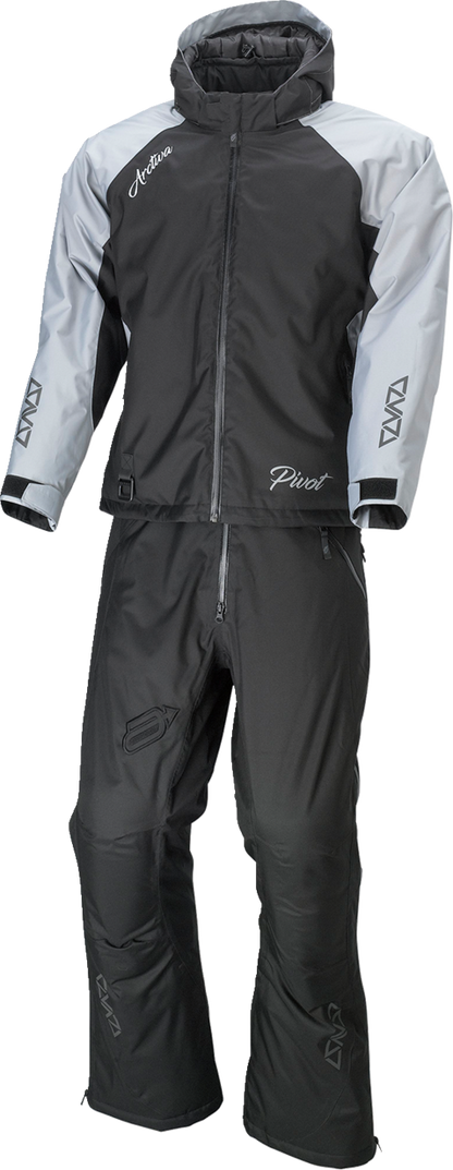 Gray ARCTIVA Women's Pivot 5 Hooded Jacket, size XS, by Bill's Exhausts, shown with front view and hood details.