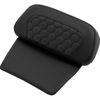SADDLEMEN Chopped Tour Pak Pad - Honeycomb - Black Stitching - FLH/FLT '14-'24 814-07C-HC-BLK - Howling Moto