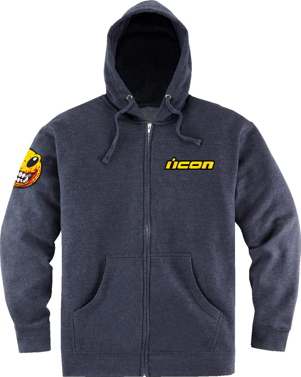 Bill's Exhausts ICON Brozak™ Zip Hoodie in navy, 3XL, featuring a full zip closure and hood, casual men's hoodie.