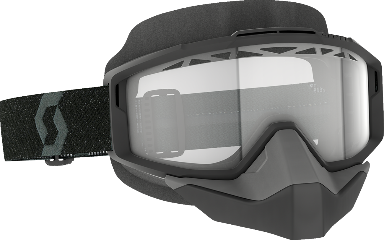 SCOTT Split Snow Goggles - OTG - Black - Clear 285543-0001043 - Howling Moto