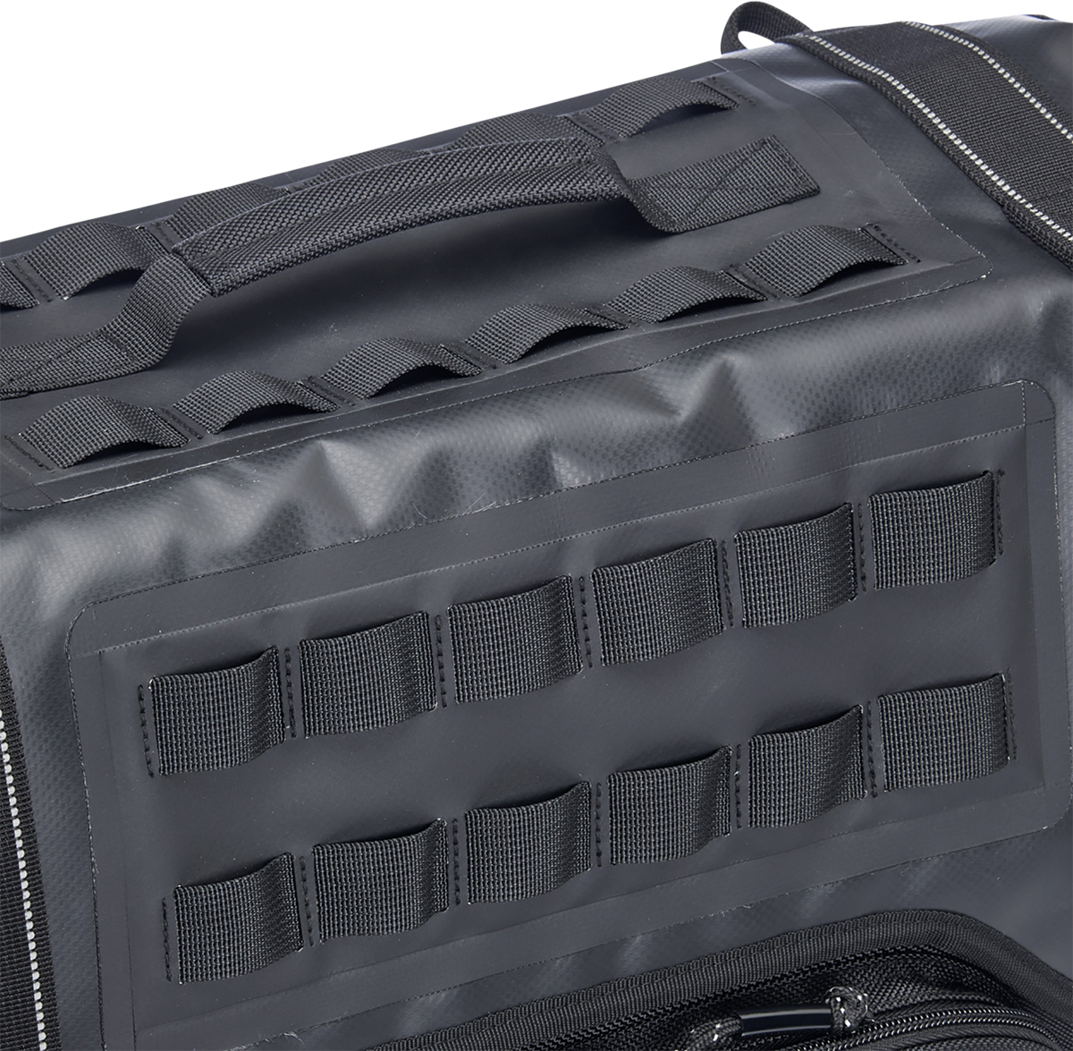 Black BILTWell Exfil-36 Saddlebags by Bill's Exhausts, durable motorcycle bags with sleek design for secure storage.