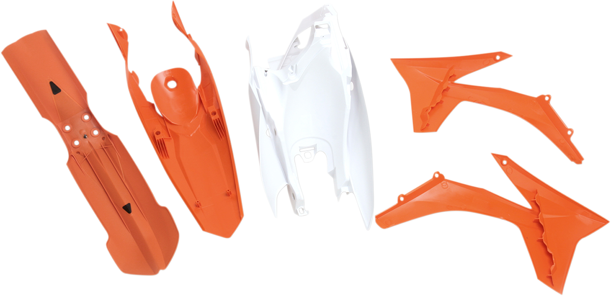Acerbis standard replacement body kit for motorcycles, OEM 2250393593, featuring body panels designed for Bill's Exhausts motorcycle.
