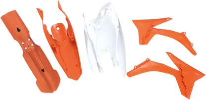 Acerbis standard replacement body kit for motorcycles, OEM 2250393593, featuring body panels designed for Bill's Exhausts motorcycle.