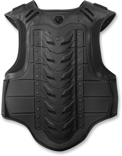 ICON Women's Field Armor Stryker™ Vest in stealth black, size L/XL, featuring protective padding and tactical design.