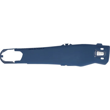 Blue Acerbis swingarm guard for KTM SX-F 250/350/450 2025 motocross bikes, mounted on the swingarm.