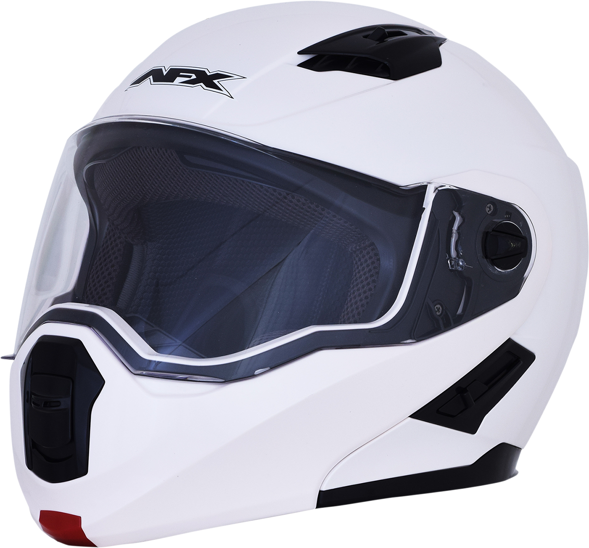 Pearl white AFX FX-111 helmet in large size, featuring a sleek design, from Bill's Exhausts.