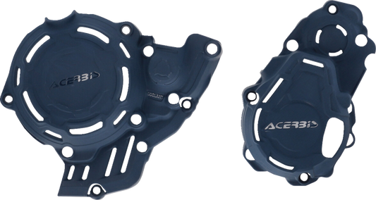 ACERBIS X-Power Blue Body Kit for KTM 250/300 SX-F and Husqvarna FC 250/300 2023, image of motorcycle body parts