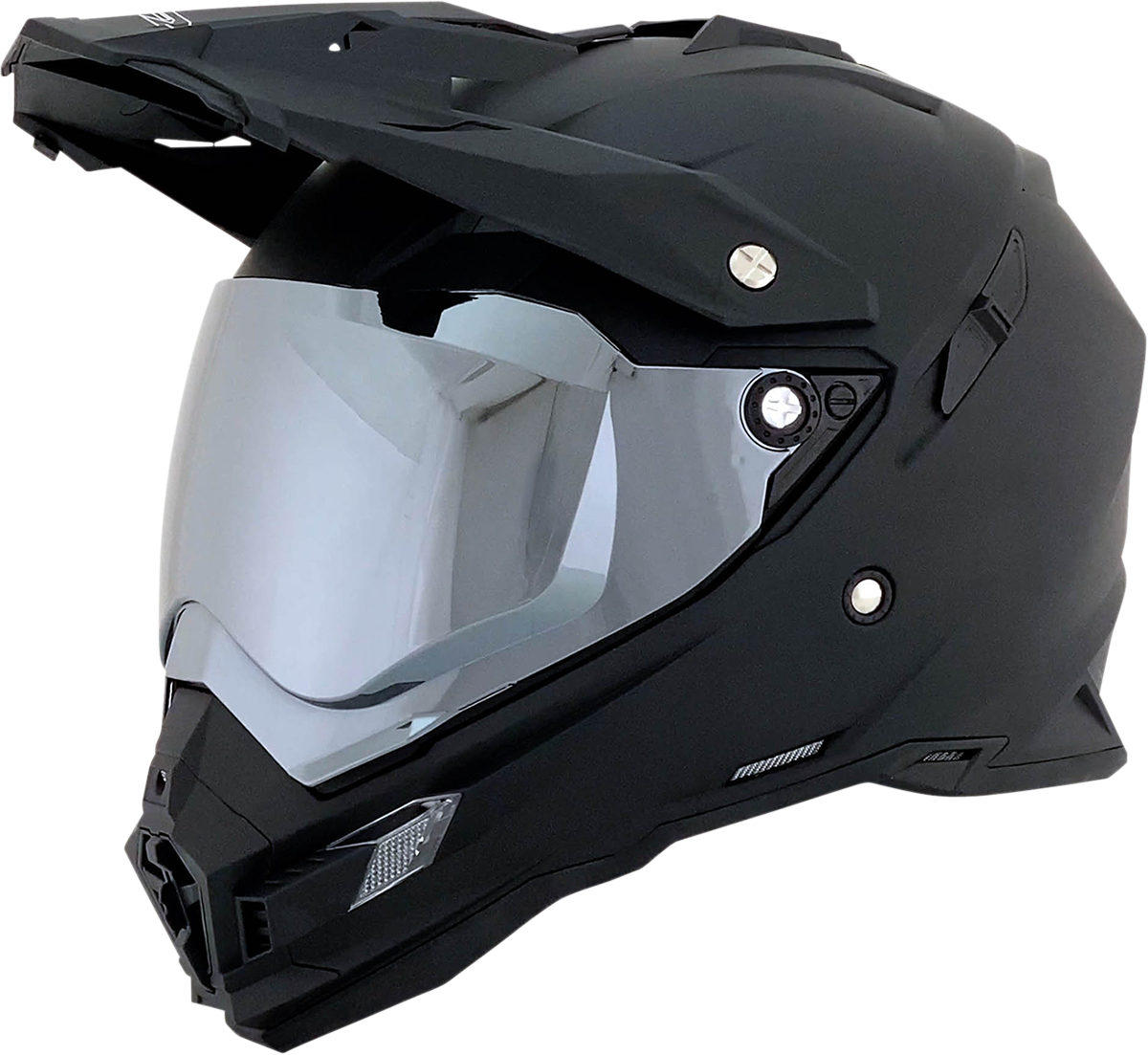 Silver mirror outer helmet shield for AFX FX-41DS helmet, featuring reflective finish and clear visibility.