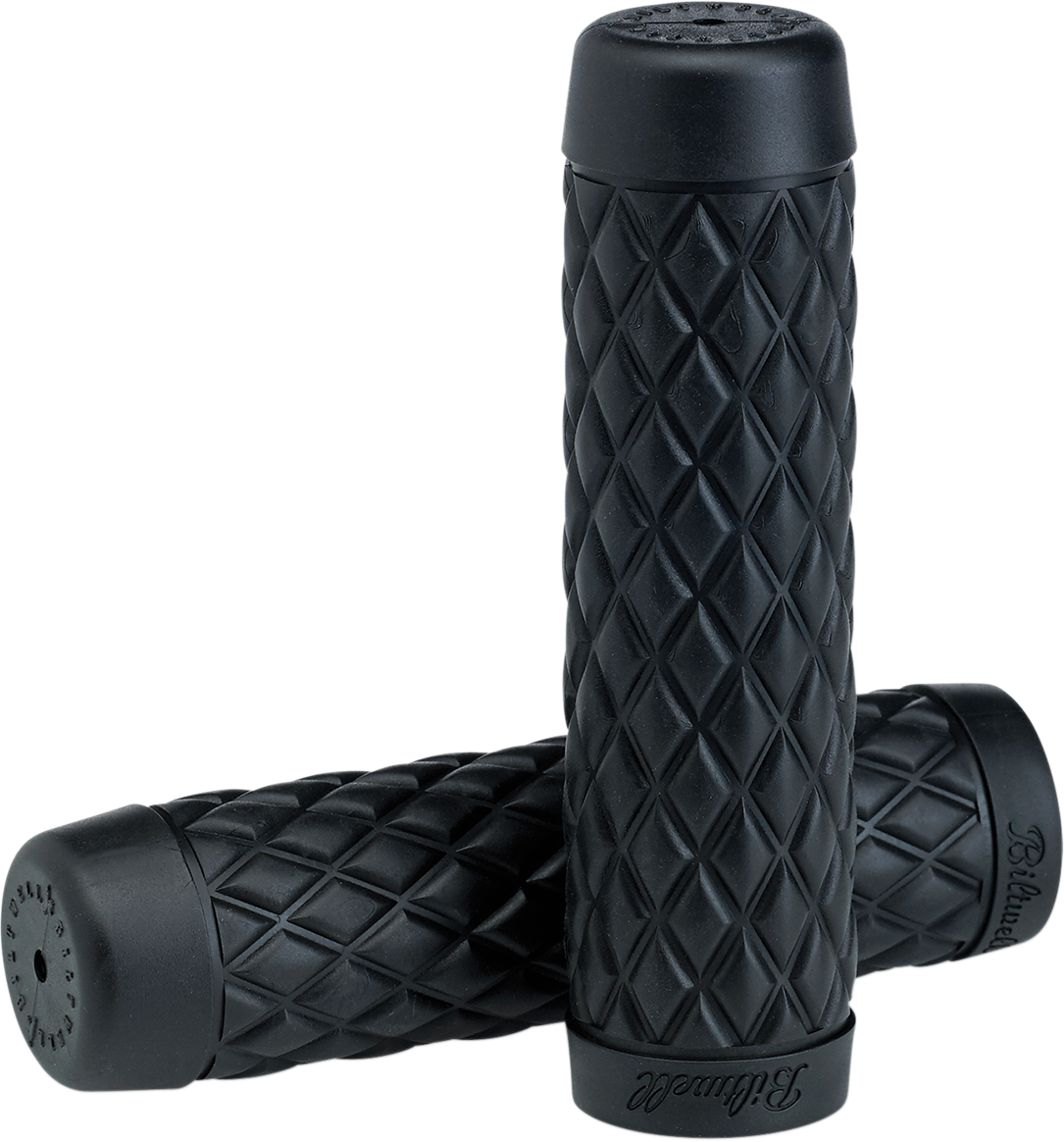 Black BILTWell Torker motorcycle grips with 7/8-inch diameter, designed for comfortable handlebars.