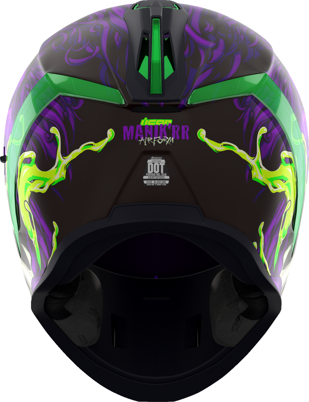 Bill's Exhausts ICON Airform™ Helmet Manik'RR MIPS® purple 3XL helmet with aerodynamic design and adjustable straps.