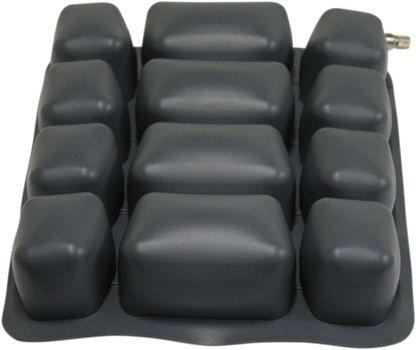 Black WILD ASS Cushion Air Seat Classic Pillion for motorcycles, designed for comfort and style, by Bill's Exhausts.