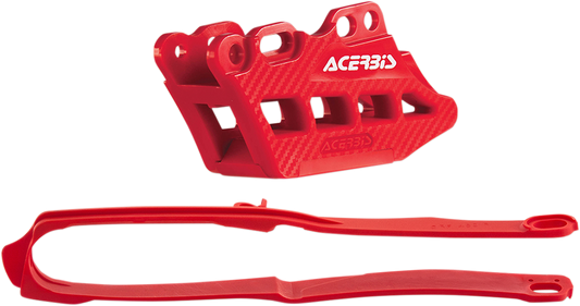 ACERBIS Chain Guide and Slider Kit - Honda CRF250R/CRF450R/RX - Red 2666240004 - Howling Moto