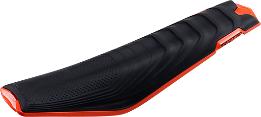 A black and orange Acrobis X-Seat body part for KTM motorcycles, featuring a soft cushion and sleek design.