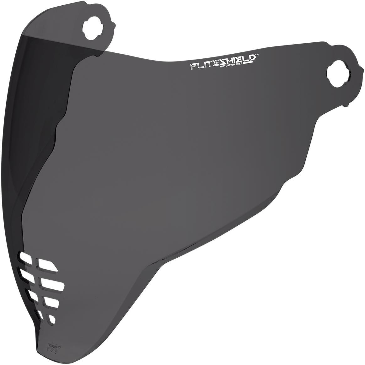 Bill's Exhausts ICON Airflite FliteShield Dark Smoke helmet face shield, clear dark smoke tinted protective visor.