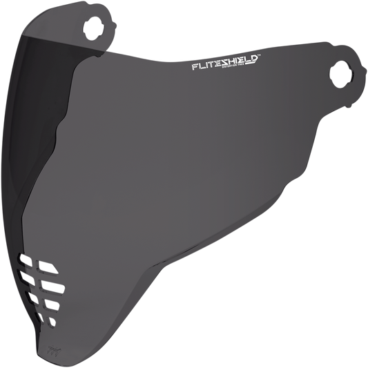Bill's Exhausts ICON Airflite FliteShield Dark Smoke helmet face shield, clear dark smoke tinted protective visor.