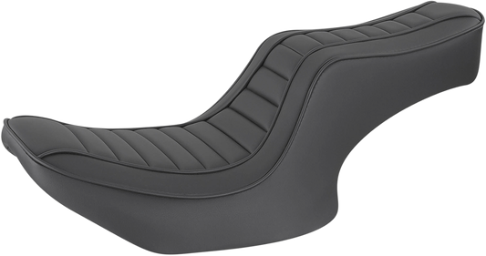 Bill's Exhausts SADDLEMEN Hog Killers Seat for FXR motorcycle, featuring black leather with detailed stitching and ergonomic design.