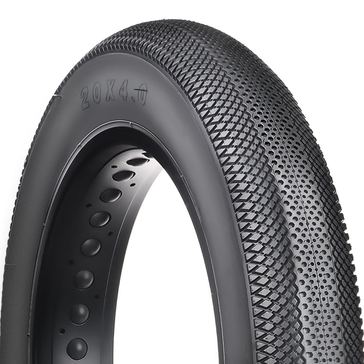 Hycline HyperPave E-Bike and Fat Bike Tire with rugged tread pattern, designed for off-road cycling and durability.